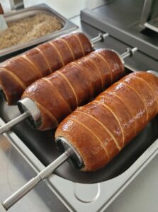 chimney cake gas grill baking